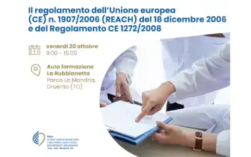 Il regolamento dell’Unione Europea (CE) n. 1907/2006 (REACH) del 18 dicembre 2006 e del regolamento CE 1272/2008